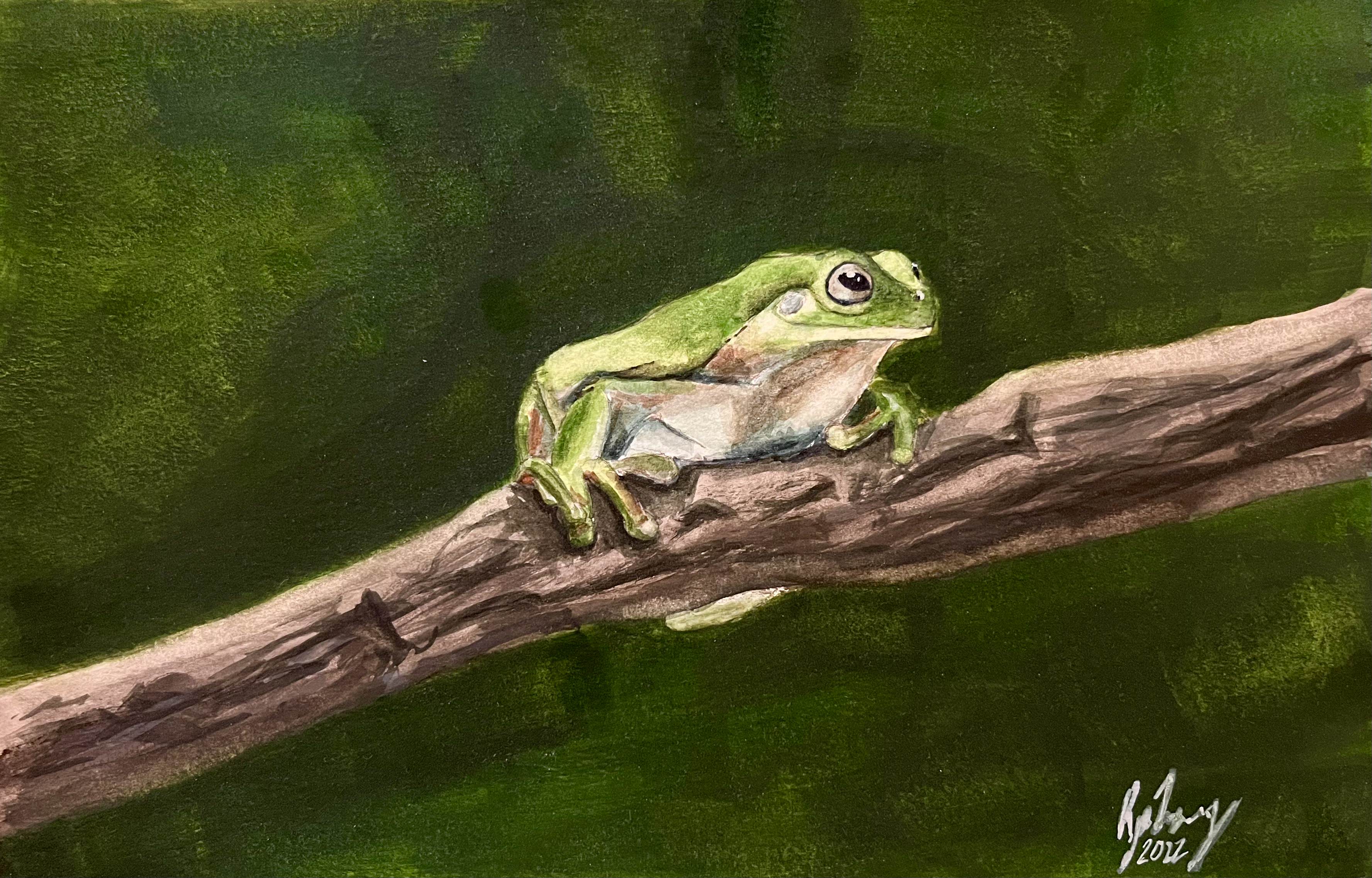 Frog watercolor
